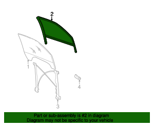 GM 15219153 Weatherstrip, Genuine OEM Part