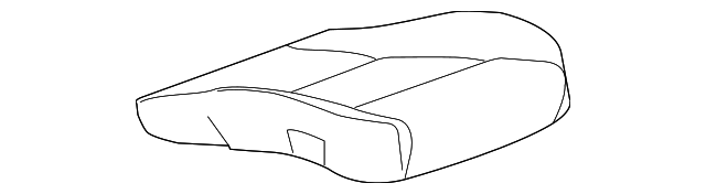 Jet Black Passenger Seat Cushion Cover - GM (84020610)