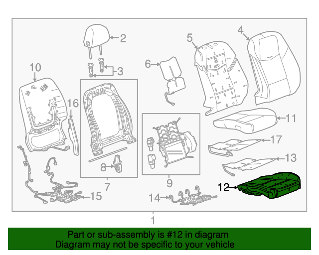 Genuine OEM Passenger Side Airbag Front Passenger Presence Sensor Module Part 84065962 Fits