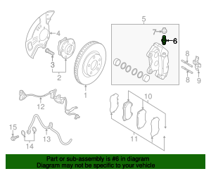 2016-2019 Mazda MX-5 Miata Caliper Assembly Bleeder Screw NA5F-33-691