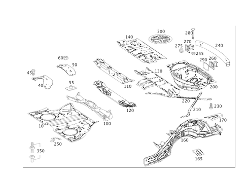 Rear End Floor for 2010 Mercedes-Benz R 350 | Mercedes-Benz USA Parts