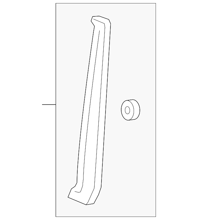 20152020 GM Passenger Side Body Side Rear Molding 23227753 GM Parts