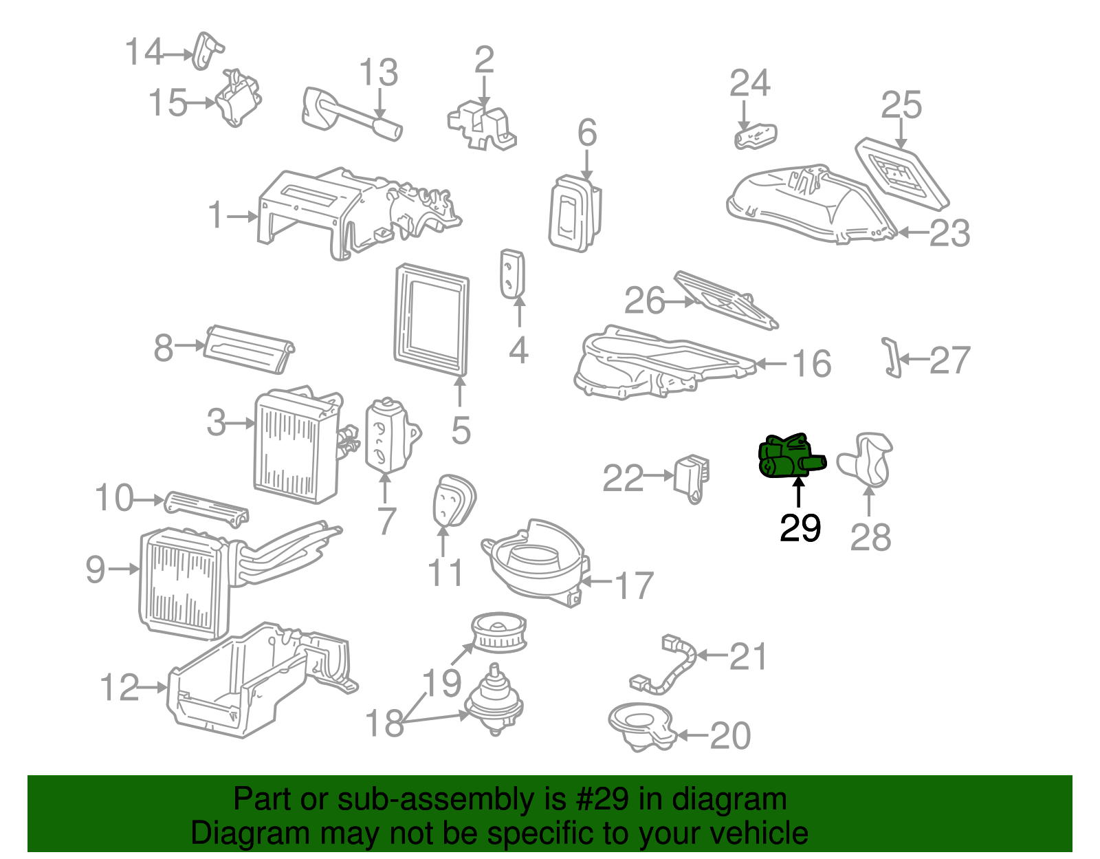 Door Actuator - Ford (YW4Z-19E616-AA)