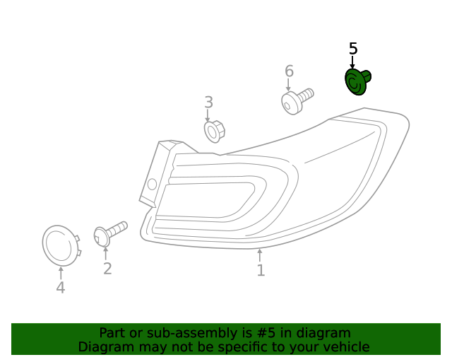 20152024 Ford Tail Lamp Assembly Retainer W717430S300 OEM Parts Online