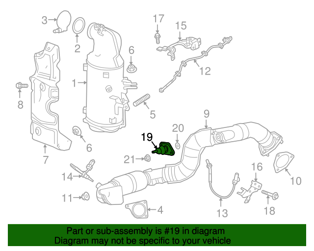 20182019 Chevrolet Cruze Emission Reduction Fluid Injector 55504303