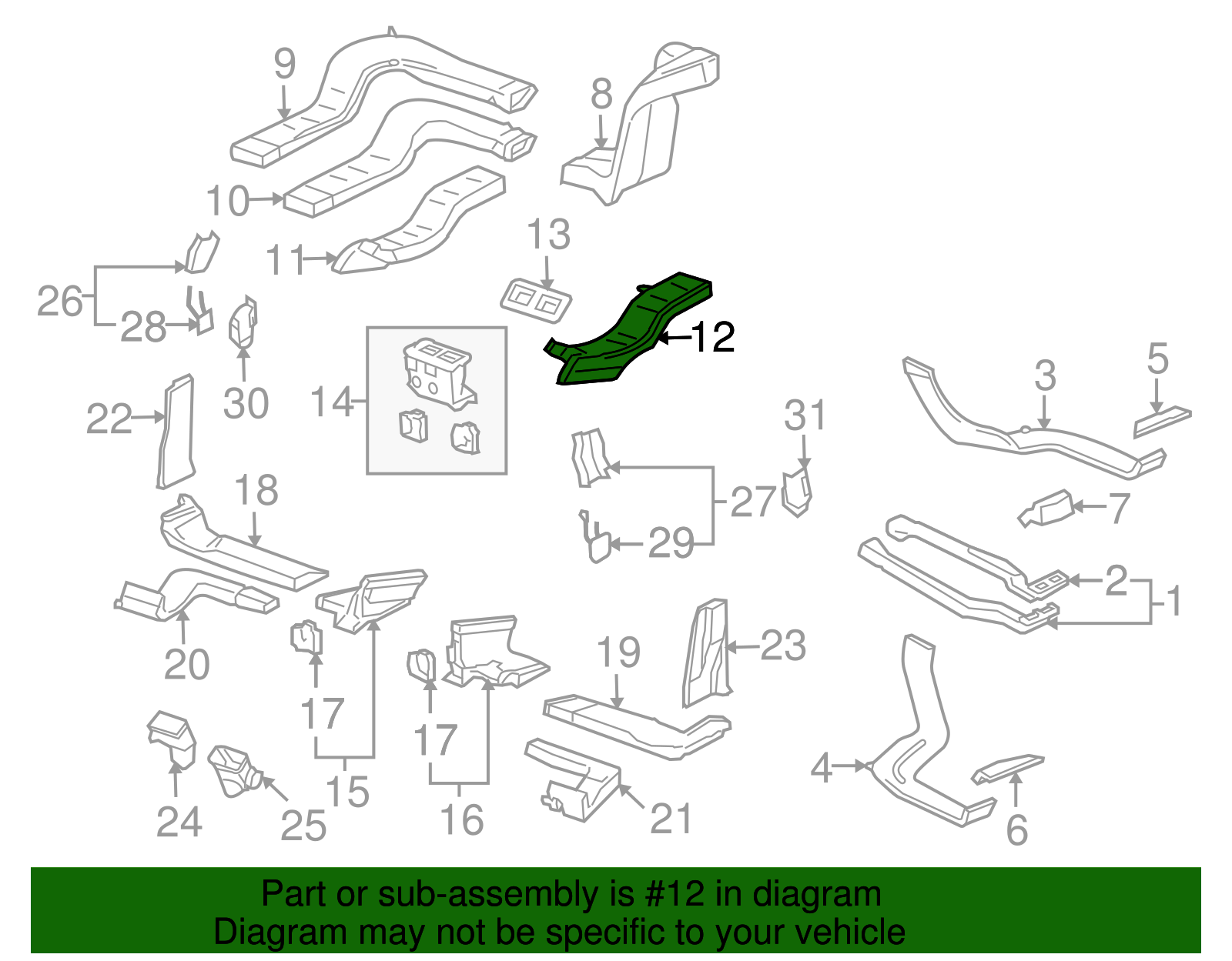 Intermediate Duct - Volkswagen (7L0-820-689)
