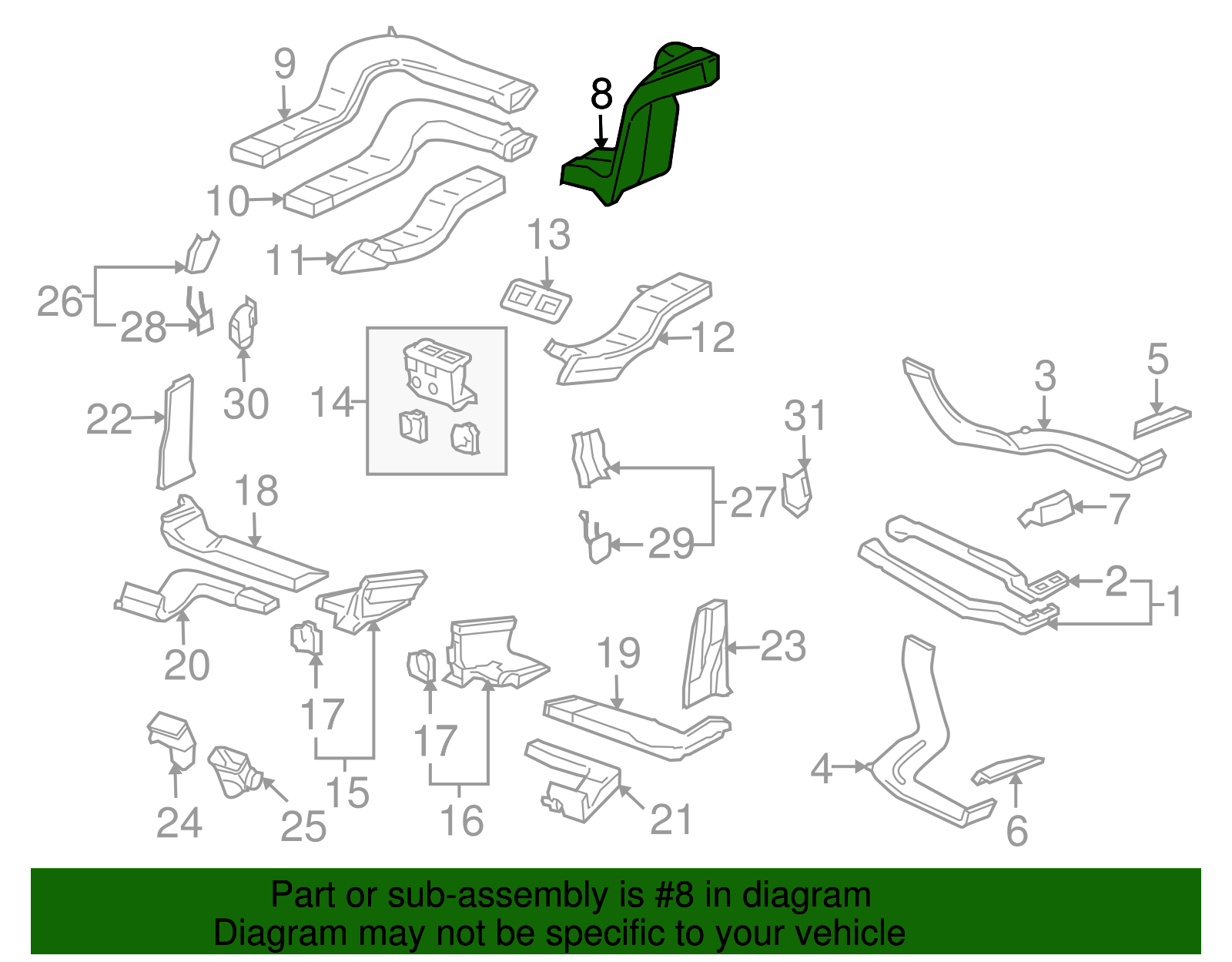 Air Duct - Volkswagen (7L0-820-681)