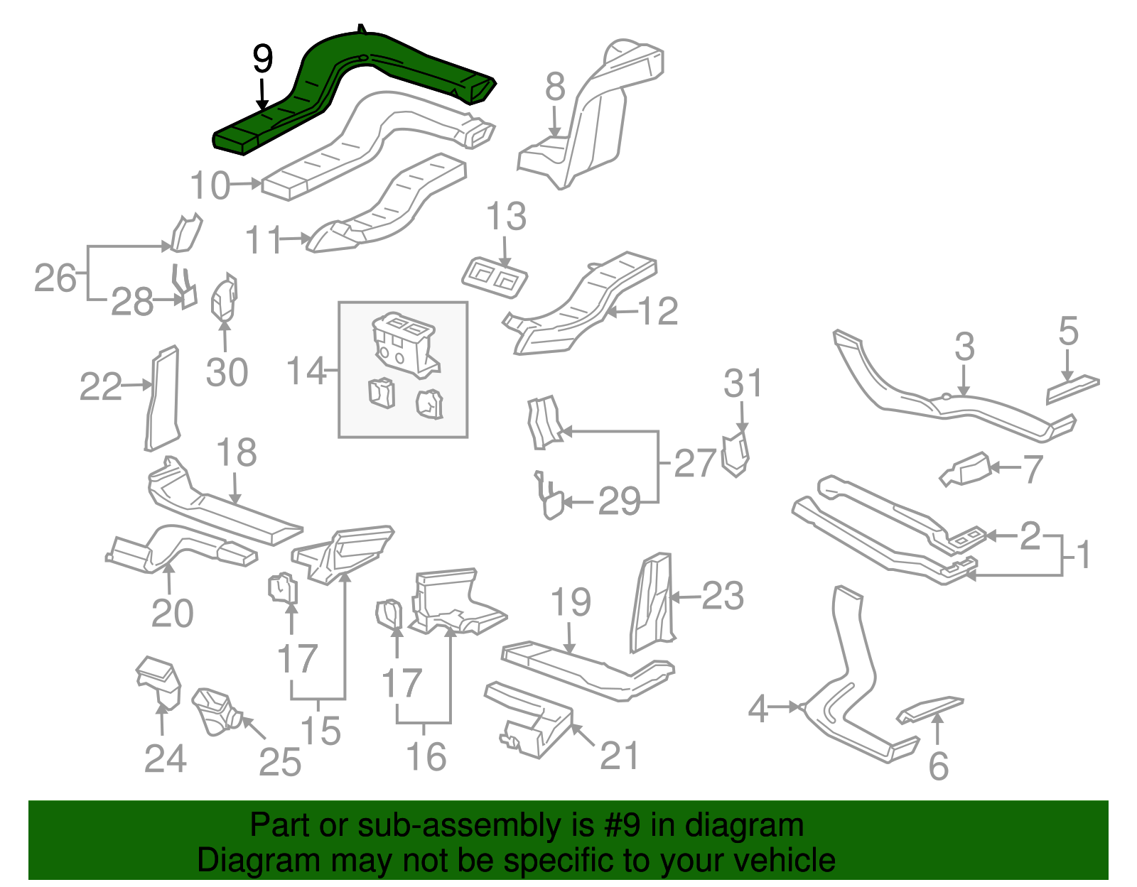 Supply Duct - Volkswagen (7L0-820-700-A)