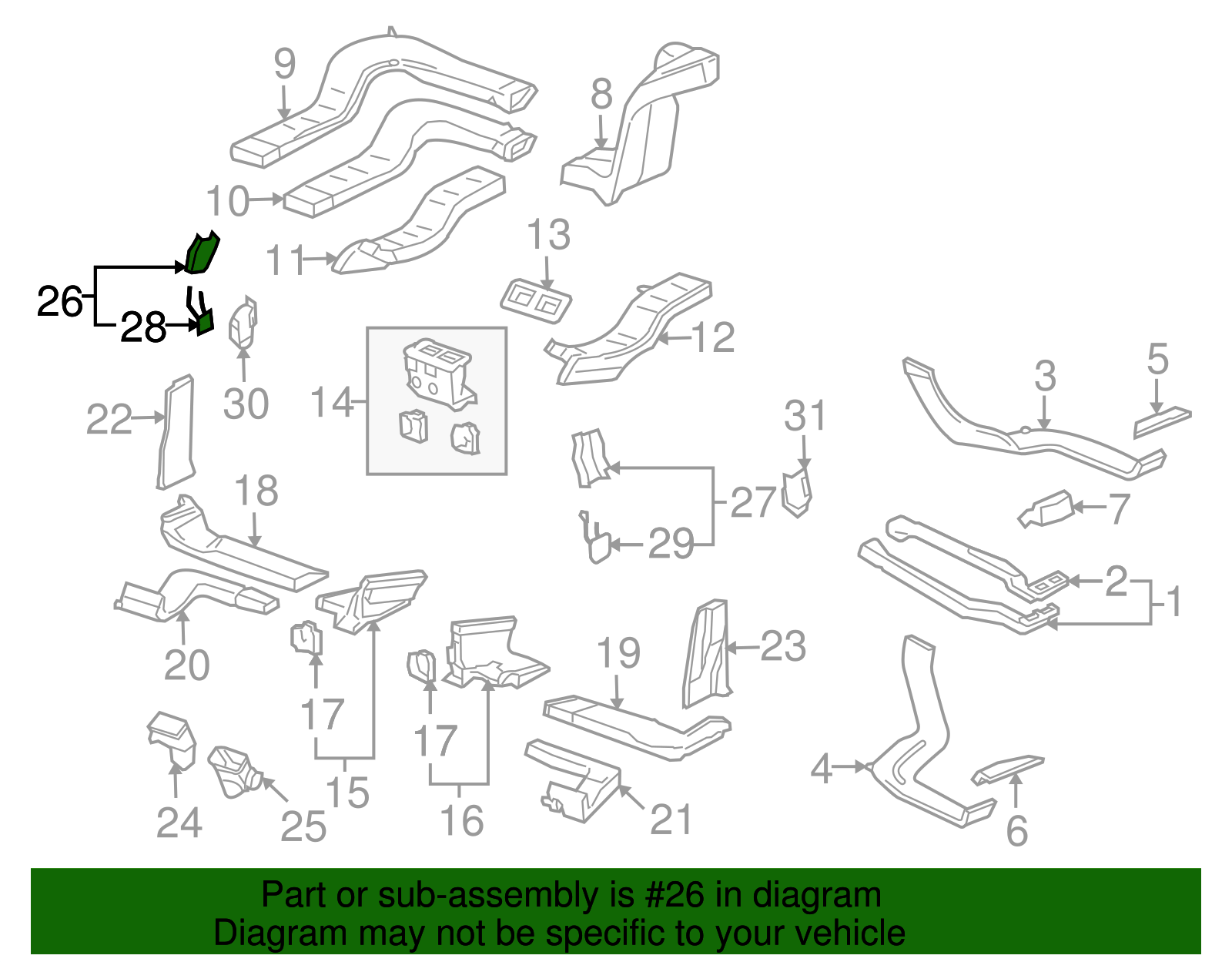 Air Deflector - Volkswagen (7L6-819-210-B-6C3)