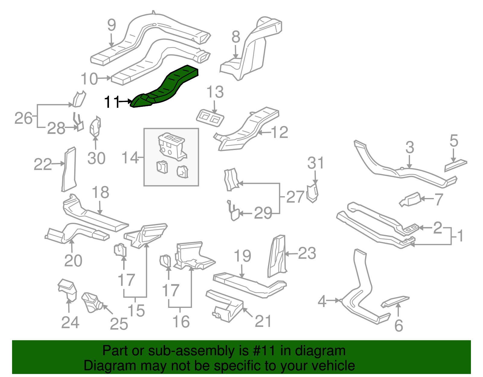 Intermediate Duct - Volkswagen (7L0-820-690)