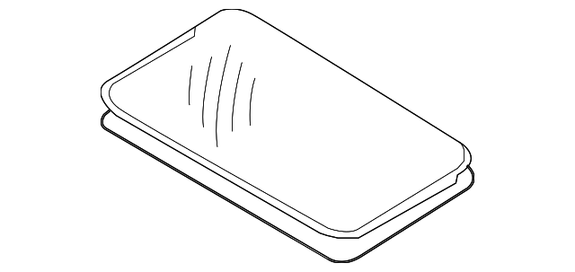 Genuine Sunroof Glass For 2007 2012 Hyundai Santa Fe Part 81610 