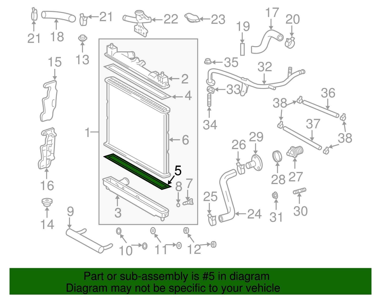 Tank Lower Seal - Scion (16462-21070)