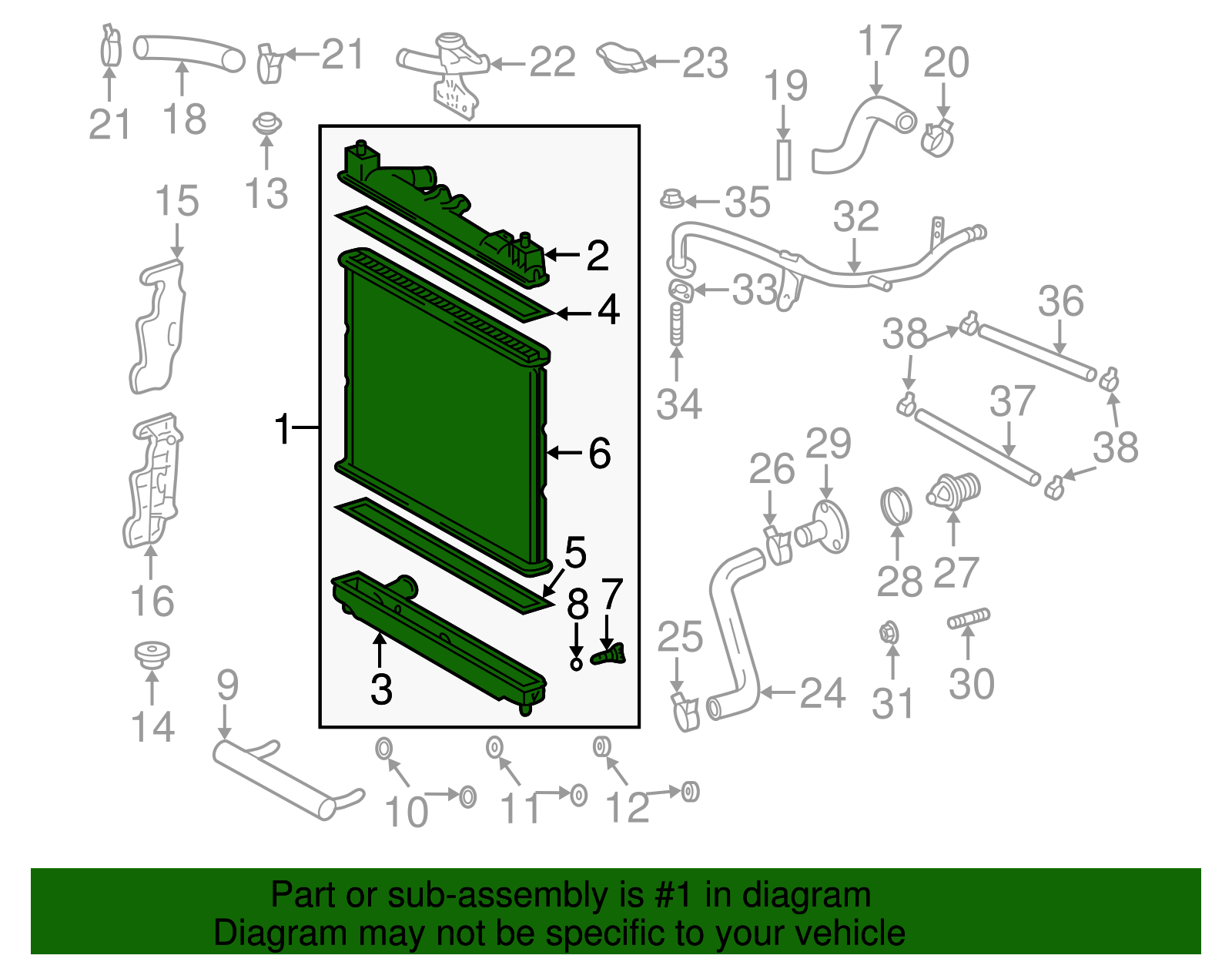 Radiator Assembly - Scion (16400-21071)