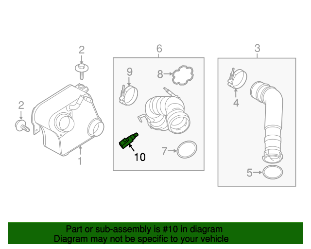20112020 Ford Air Intake Temp Sensor 4R8Z12A697A Blue Springs Ford