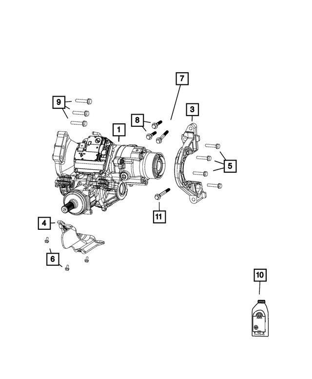 20192022 Jeep Cherokee Power Transfer Unit Bracket 68252245AA Mopar