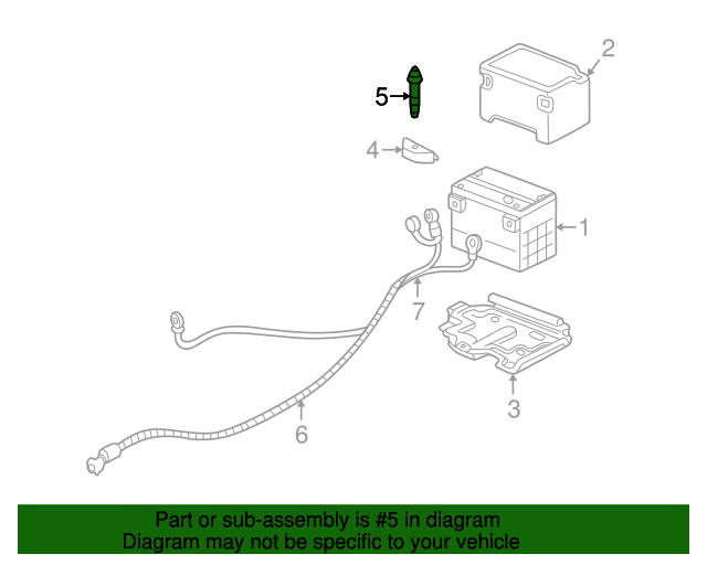 19952007 GM Battery Tray Bolt 11561034