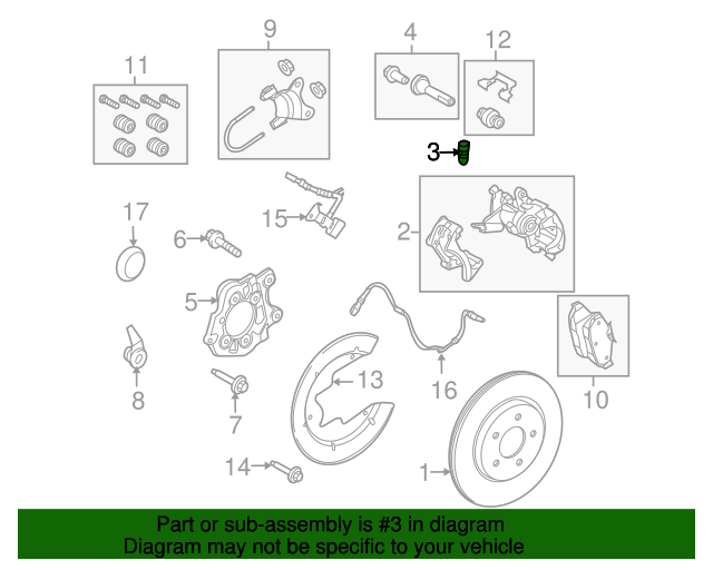 Ford 4G7Z2208AA Brake Bleeder Screw 20052014 Ford OEM Ford