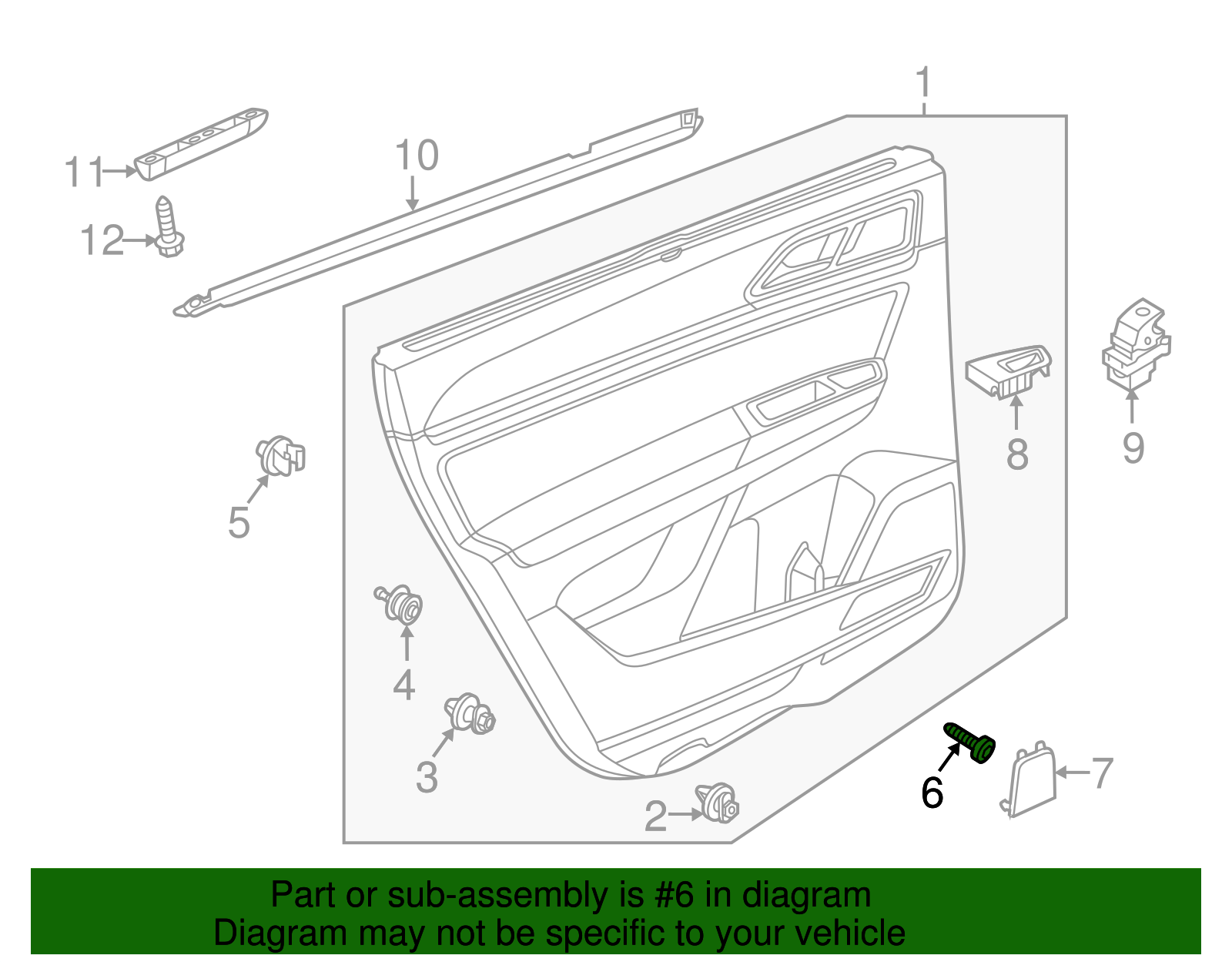 Door Trim Panel Bolt - Volkswagen (N-911-914-01)