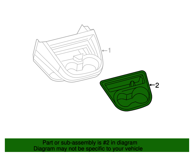 20122019 Nissan Cup Holder 969671PA0A QuirkParts