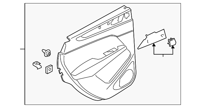 Door Trim Panel - Ford (GJ7Z-7827407-HB)