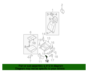 2007-2011 Nissan Altima Cushion Frame Bushing 87349-ZN56A | My Nissan Part