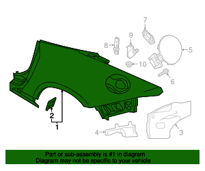 N2Y8-70-41XB - Quarter Panel 2017-2024 Mazda MX-5 Miata AutoNation Parts