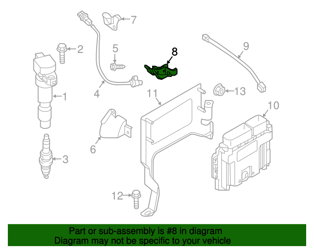 20192020 Kia Optima Camshaft Sensor Cover 393502G130 Parts for Kia