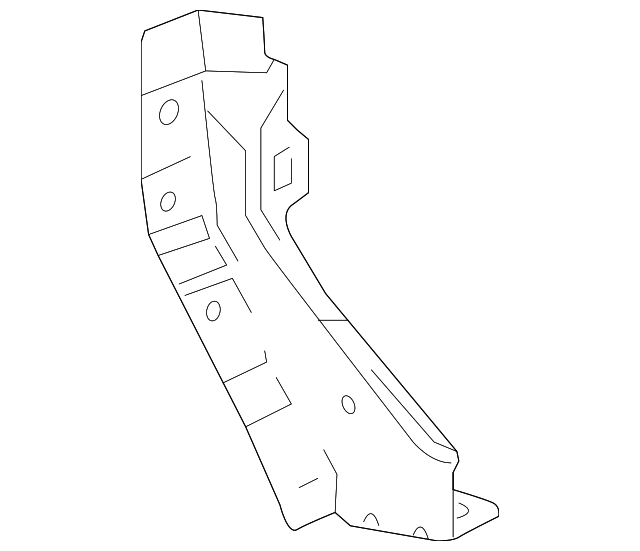 Driver Side Front End Upper Tie Bar Support - GM (96901555)