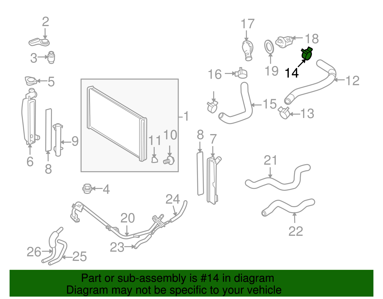 Radiator Hose Clamp - Scion (90467-33006)