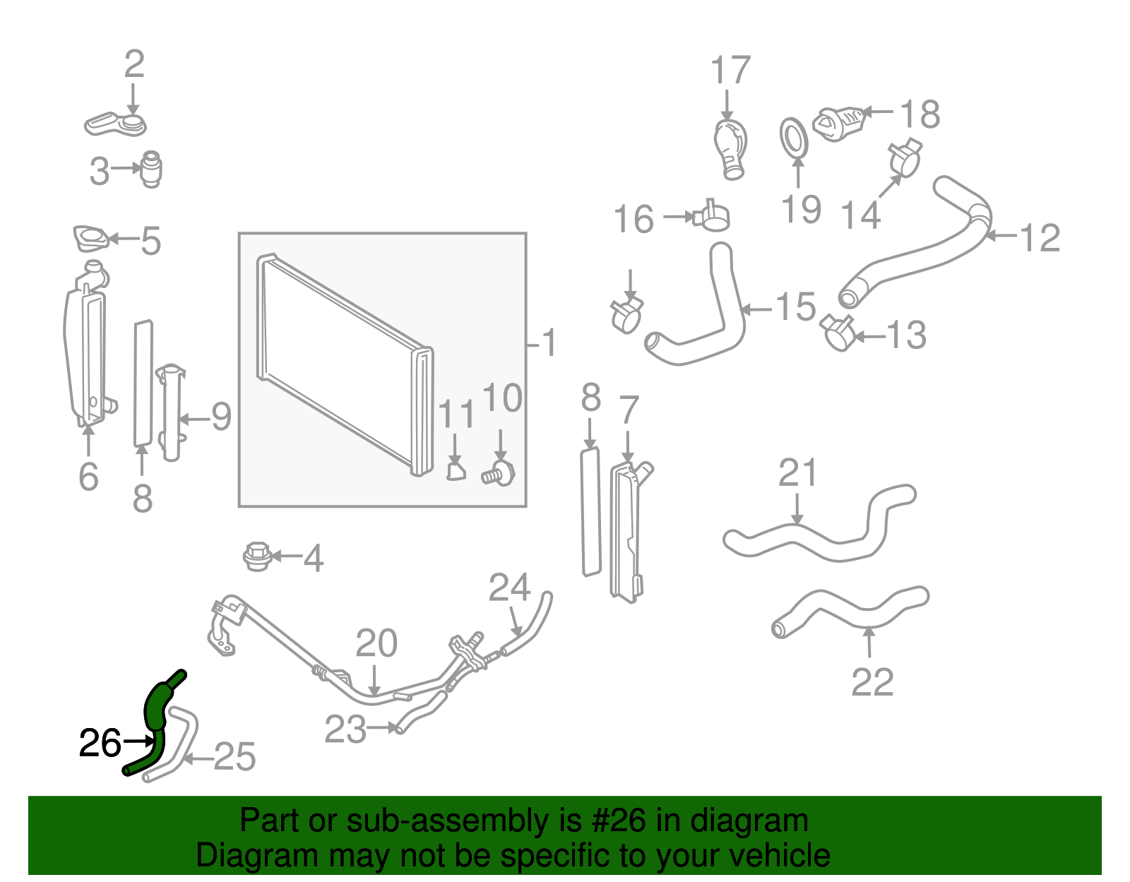 By-Pass Hose - Toyota (16264-88601)