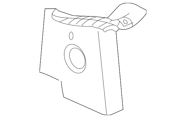 Molding Assembly-Body Rear Cor Upper   Garnish      *Ebony - GM (25909265)