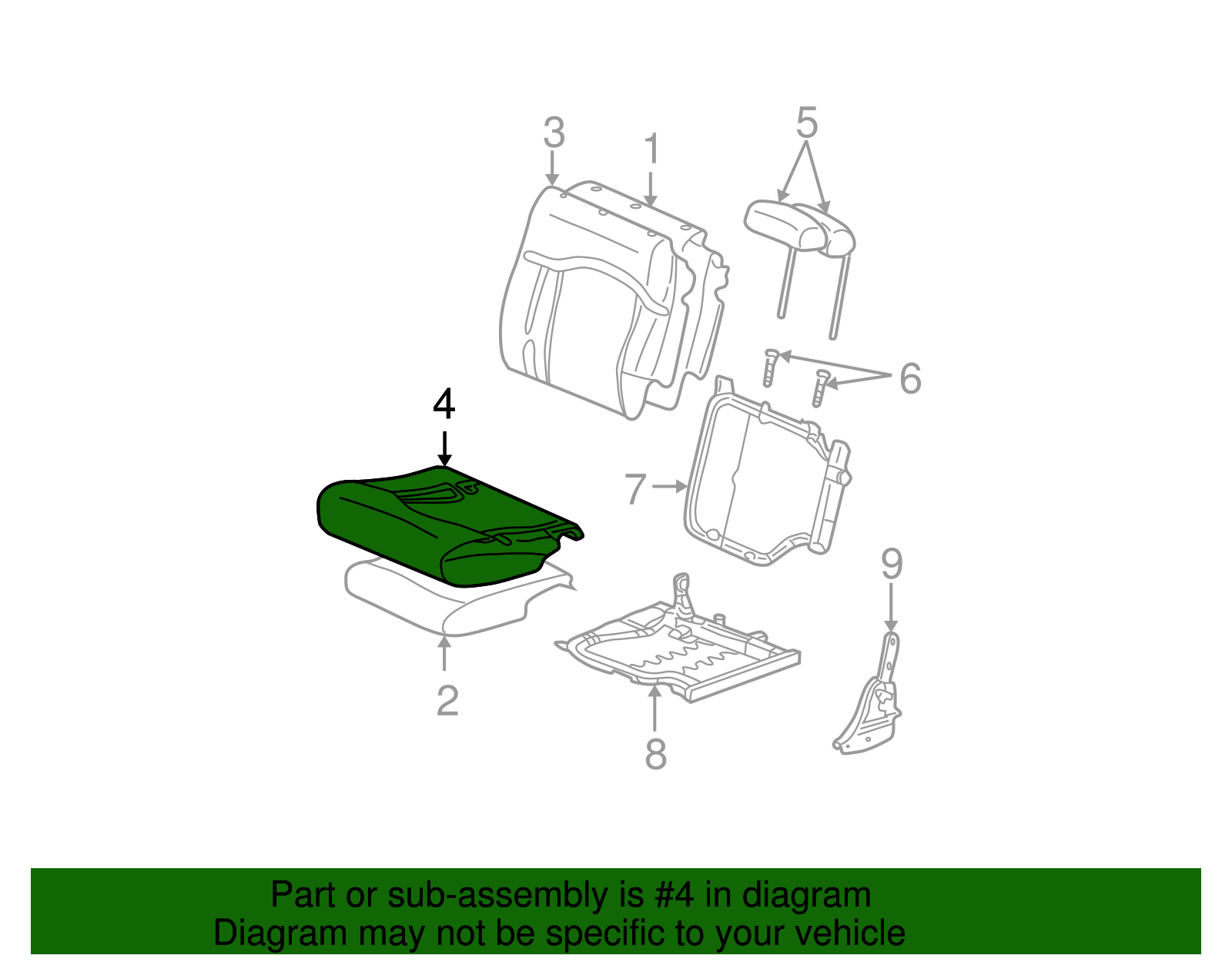 Seat Cover - GM (89046568)