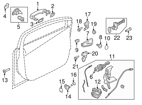 Lock & Hardware for 2012 Ford Focus #3