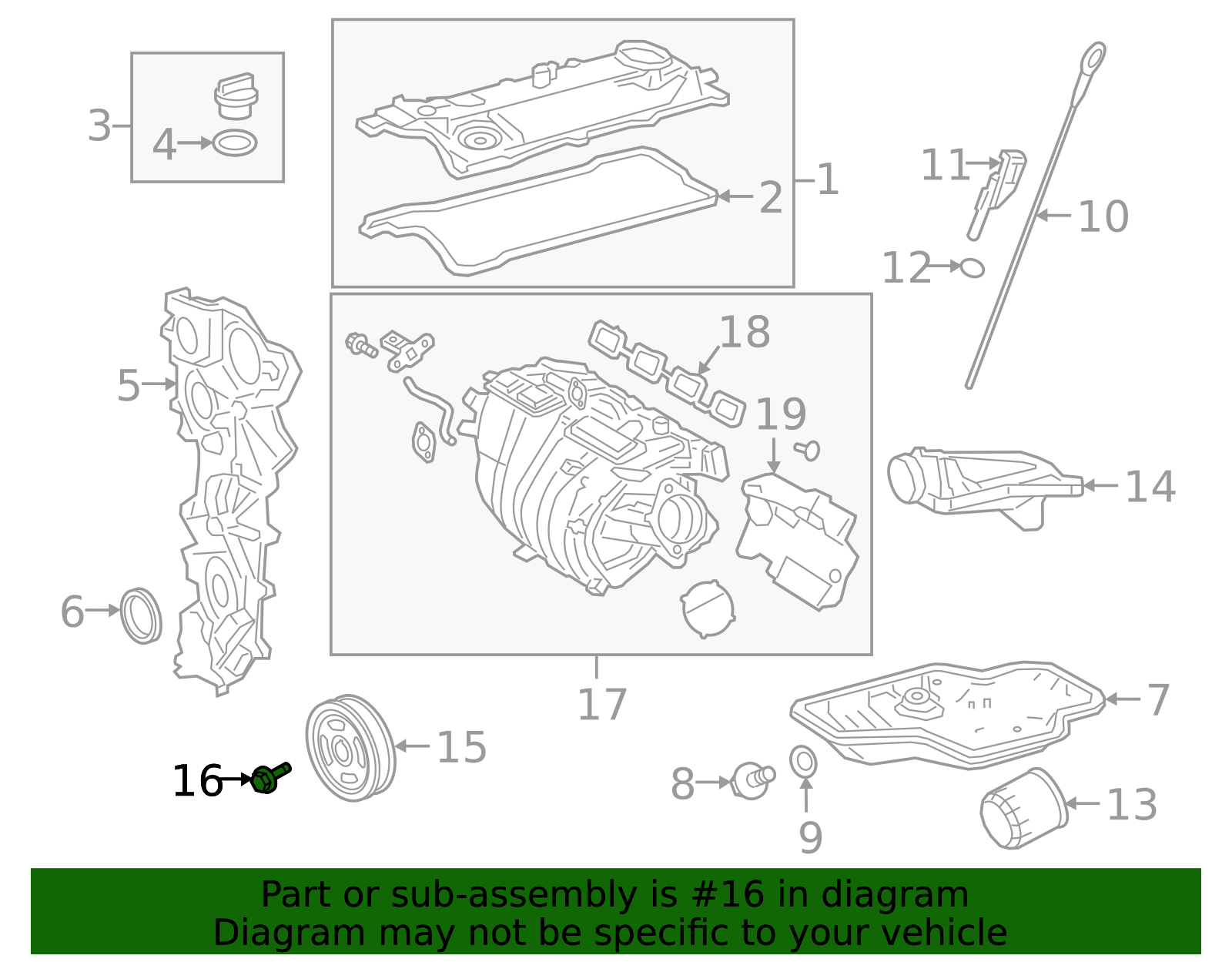Crankshaft Pulley Bolt - Scion (90119-A0265)