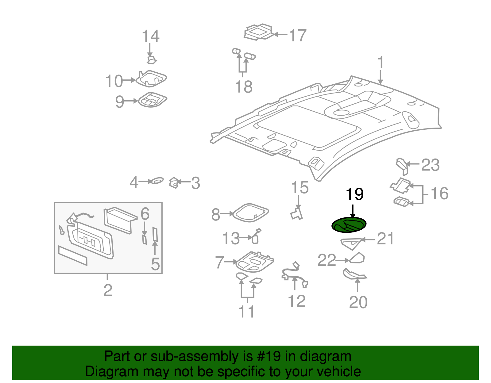 Bezel Assembly-Dm Lp *Left Ttnum - GM (10393580)