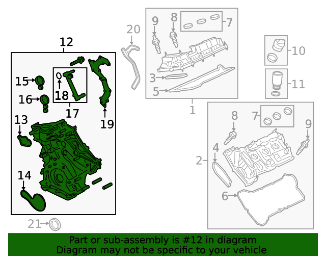 20182020 Ford F150 Timing Cover JT4Z6019B Varsity Ford