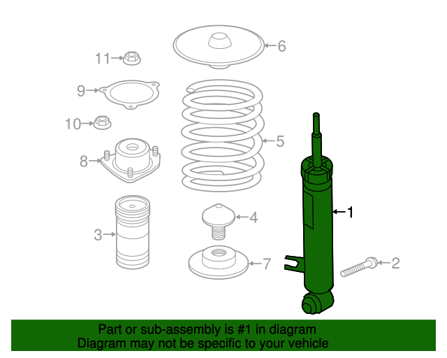 33-52-6-867-866 - Shock Absorber 2014-2019 BMW | AutoNationParts.com