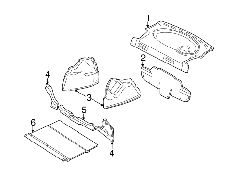 Interior Trim - Rear Body for 2007 Ford Focus #2