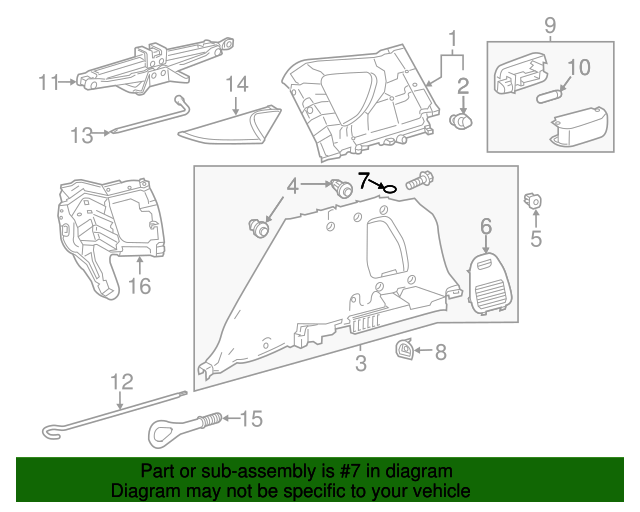 6242342010C0 Tie Down Hook 20132018 Toyota RAV4 Ourisman Toyota
