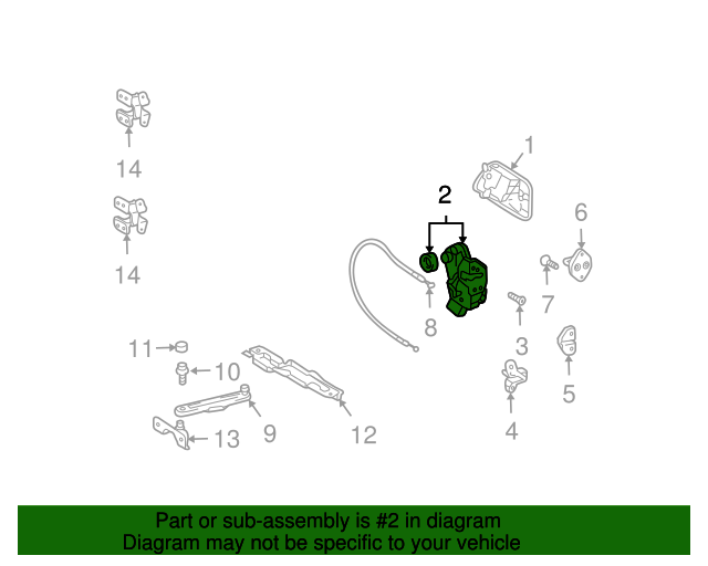20062009 Lexus GX470 Lock Assembly 6911060202 OEM Parts Online