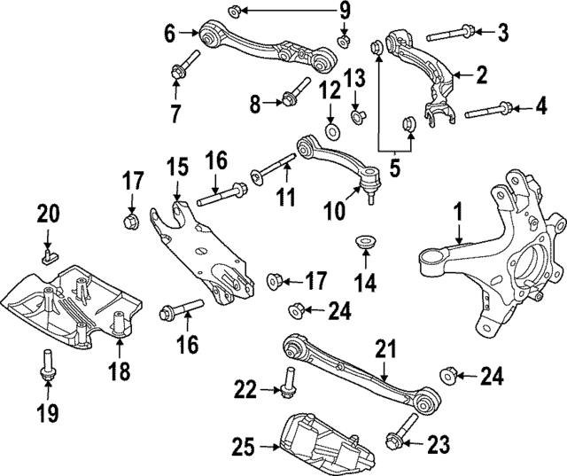 2022-2023 Land Rover Upper Control Arm LR187033 | OEM Parts Online