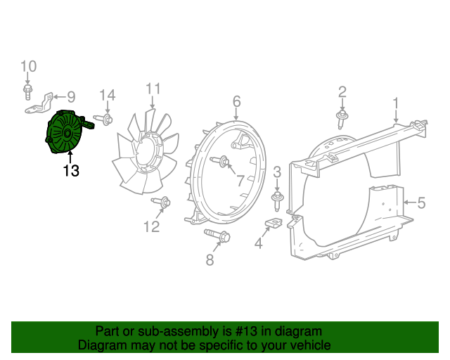 2016-2022 GM Engine Cooling Fan Clutch 84082862 | OEM Parts Online 