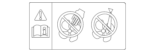 Fan Label - Toyota (16793-0P040)