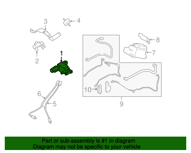 16102AA480 Solenoid Valve 20072014 Subaru Subaru OEM Parts Outlet
