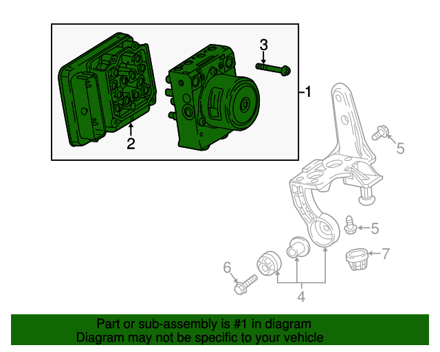 20172018 GM Electronic Brake Control Module with Brake Pressure