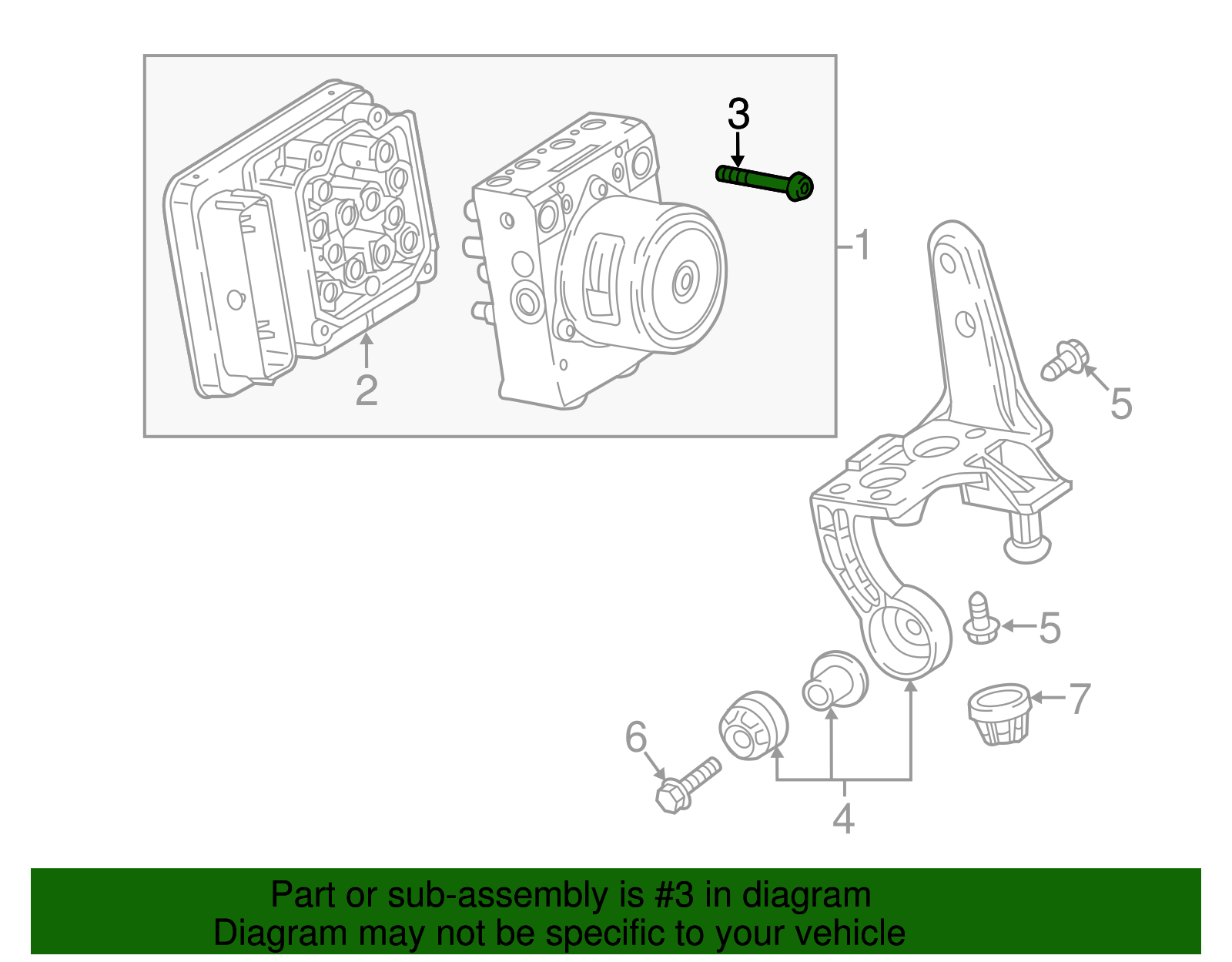 Electronic Brake Control Module Bolt - GM (84036306)