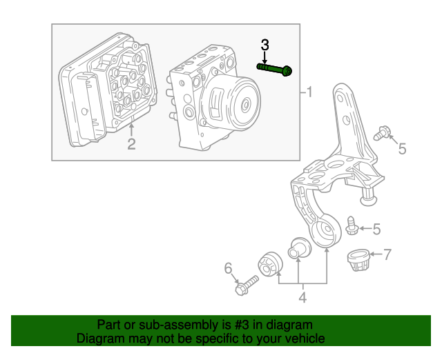 22777386 GM Electronic Brake Control Module Bolt GM Parts Store