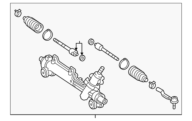 EVERESTCO Hydraulic Steering Rack For 2007-2011 Acura RDX & Honda CR-V | Japan Built