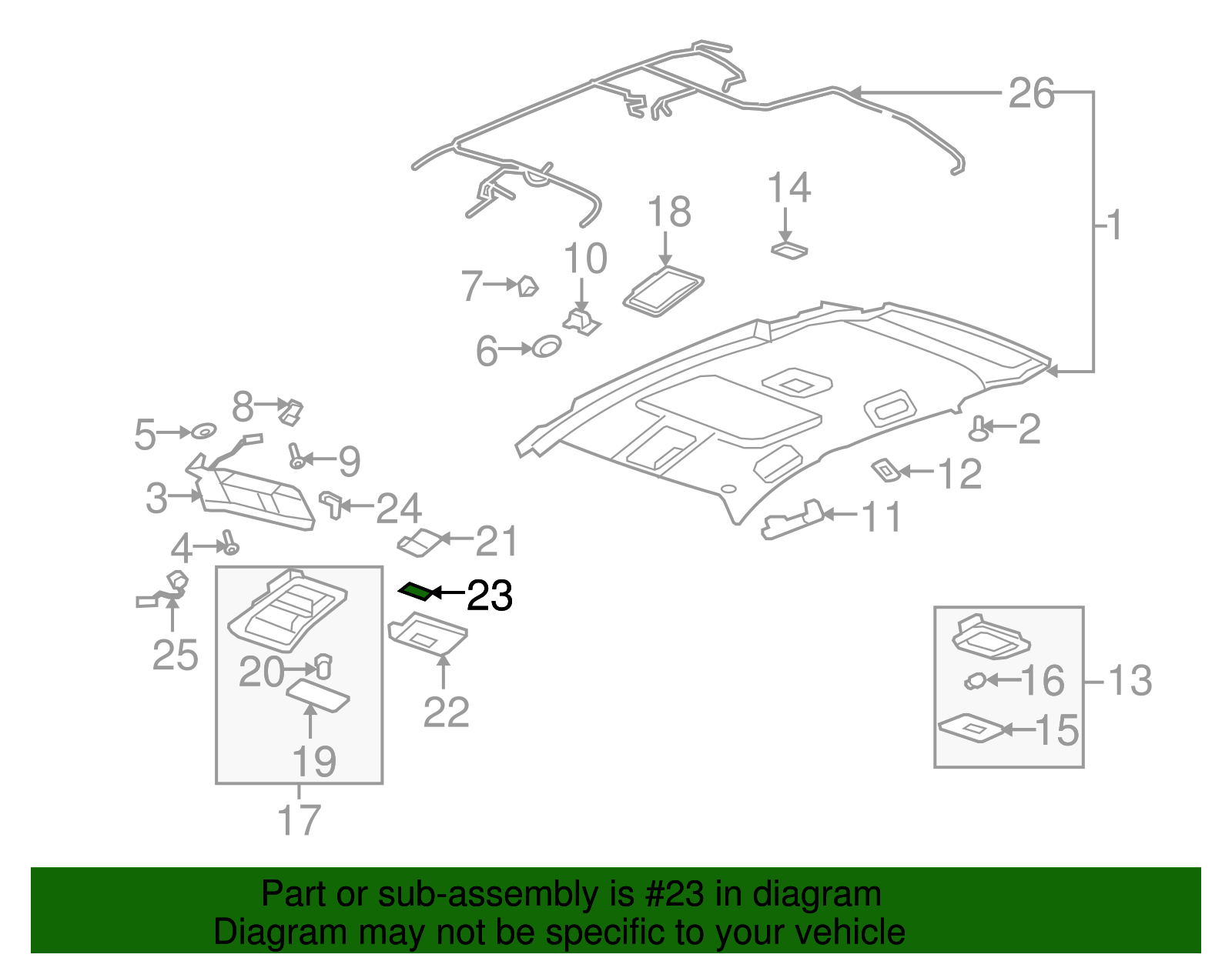 Garage Door Opener Transmitter Pushbutton - GM (10311607)