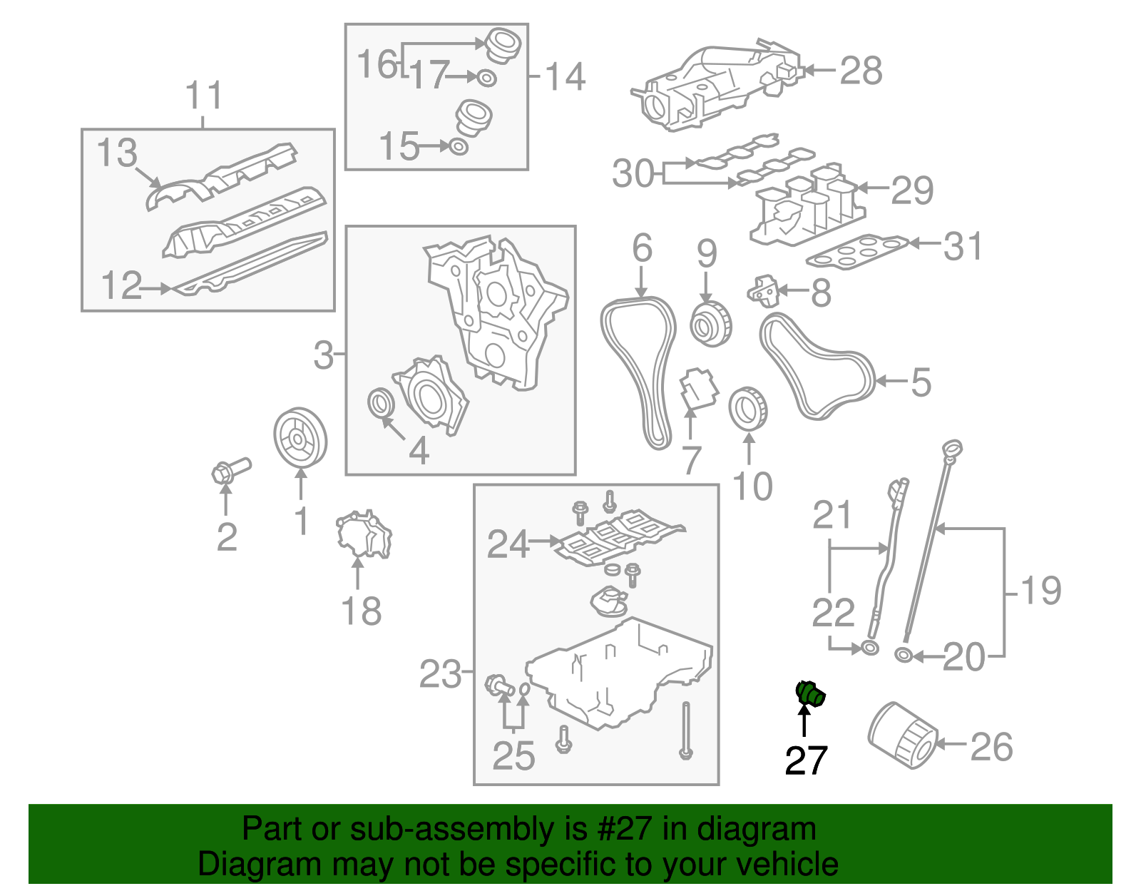 Engine Oil Filter Fitting - GM (12600225)